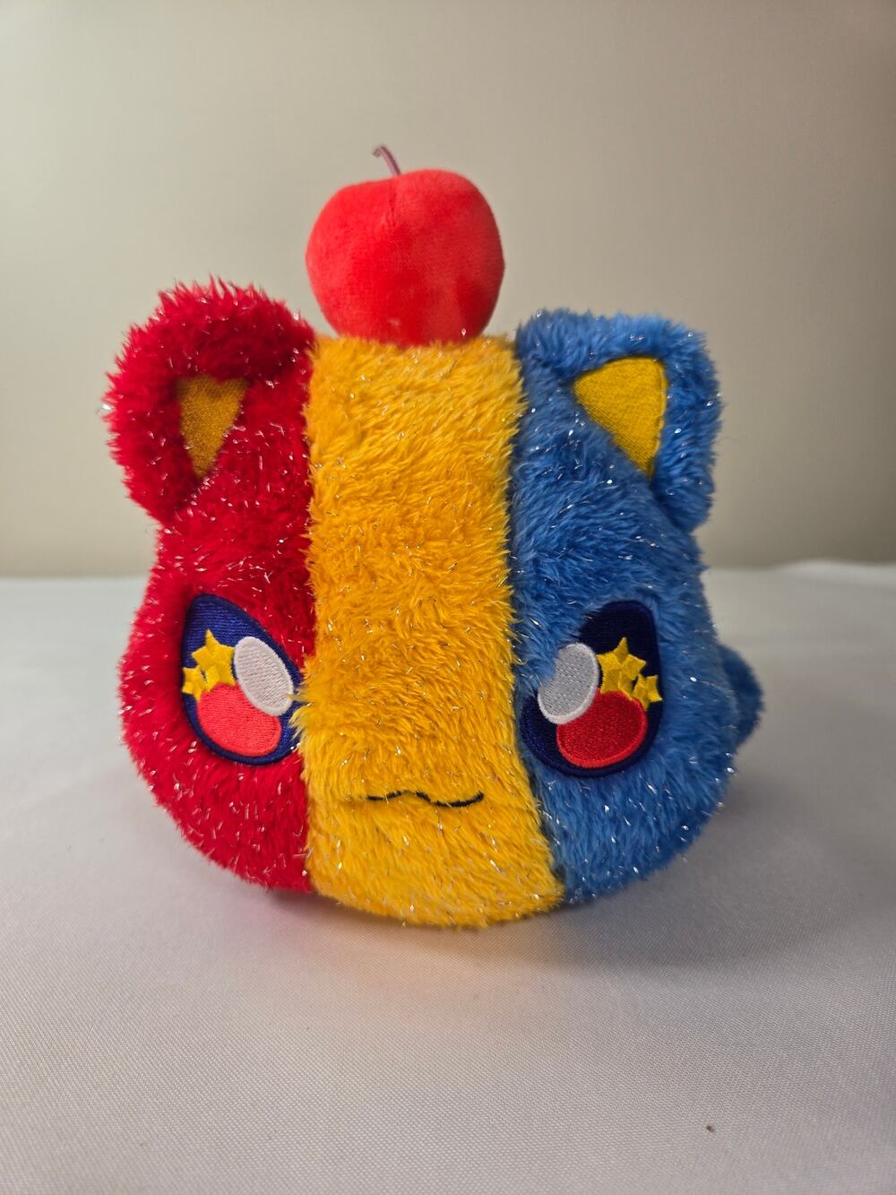 Aphmau Meemeows Snow Cone Cat Carnival Treats Plush Red Yellow Blue -11'